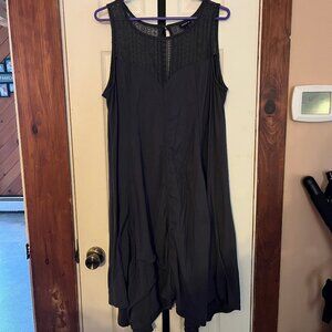 Torrid Size 2 (or 2X) Gray Dress with Lacy Top